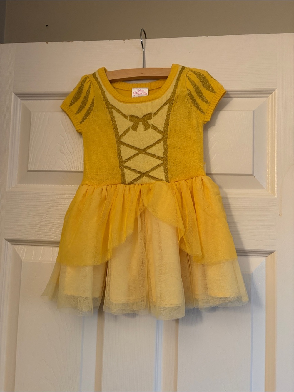 Disney Yellow Girls' Tulle Dress - Belle Inspired